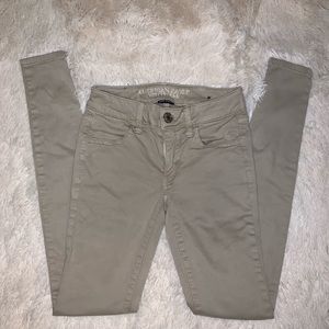 American Eagle Khaki Jeggings